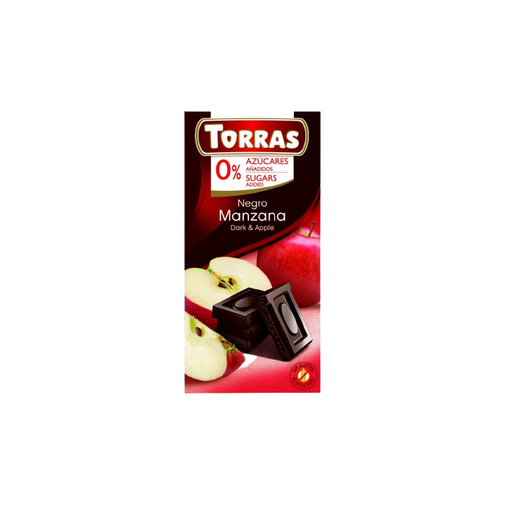 Torras Étcsokoládé Almás 75g