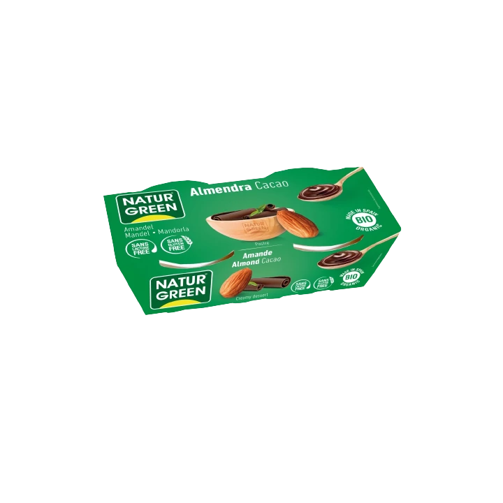Naturgreen Bio Mandula-Csokoládé Desszert 2x125g