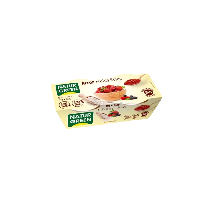 Naturgreen Bio Rizsdesszert Erdei Gyümölccsel 2x125g