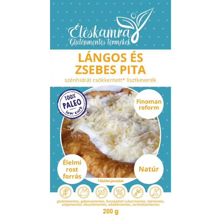 Éléskamra Paleo Lisztkeverék Puha Lángos 200g