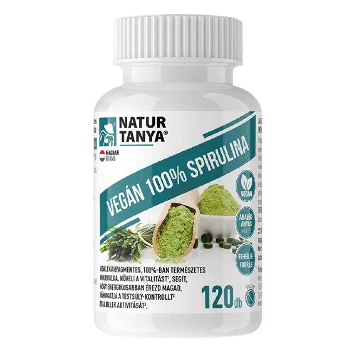 Natur Tanya® Vegán 100% Spirulina 120db
