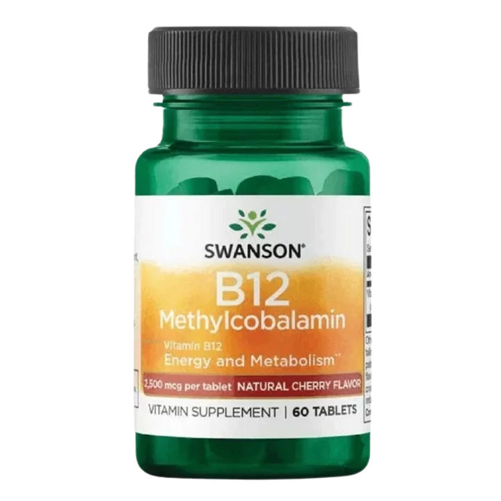 Swanson B12 Methylcobalamin 2500mcg Rágótabletta 60db