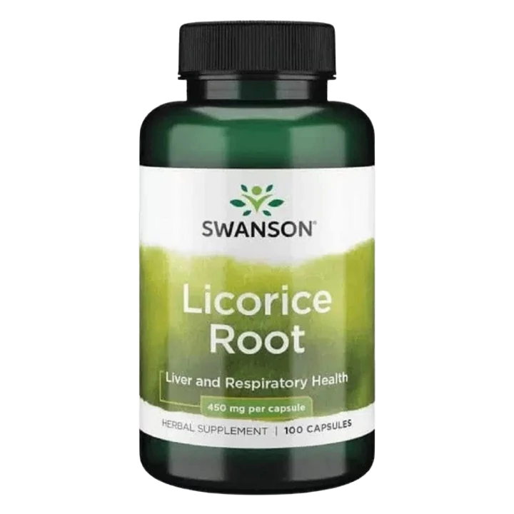 Swanson Licorice Root (Édesgyökér) 450mg Kapszula 100db