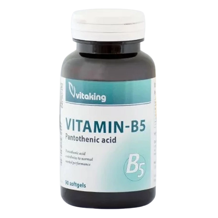 Vitaking B5 Pantoténsav 200mg Lágykapszula 90db