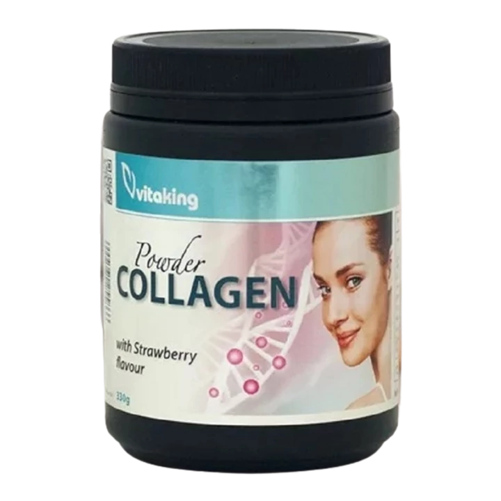 Vitaking Kollagén Italpor Eper Ízű 330g