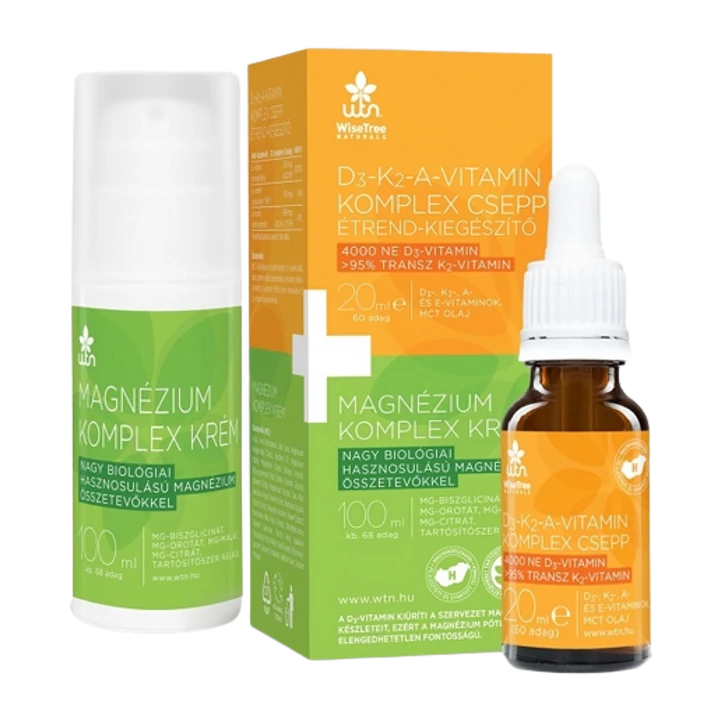 WTN D3-K2-A-Vitamin Komplex + Magnézium Krém 100ml